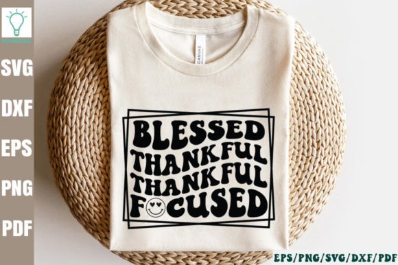 Blessed Thankful Focused Retro SVG Review
