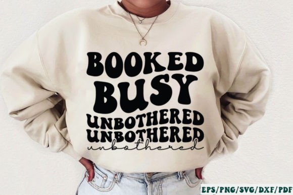 Booked Busy Unbothered Retro SVG Review